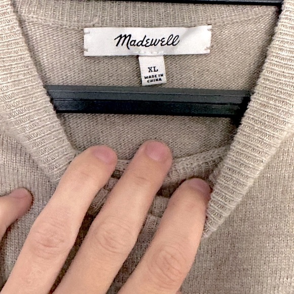 Madewell Tan Mock Turtleneck Sweater Relaxed Fit - Picture 5 of 7